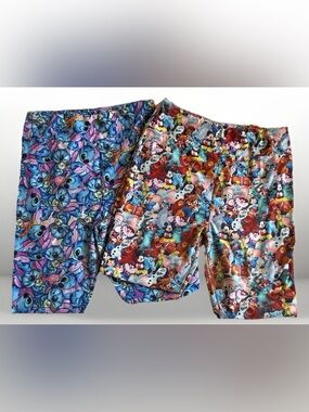 Amelia Rose OS Leggings Bundle Disney Character Stitch Mickey Pixar Print